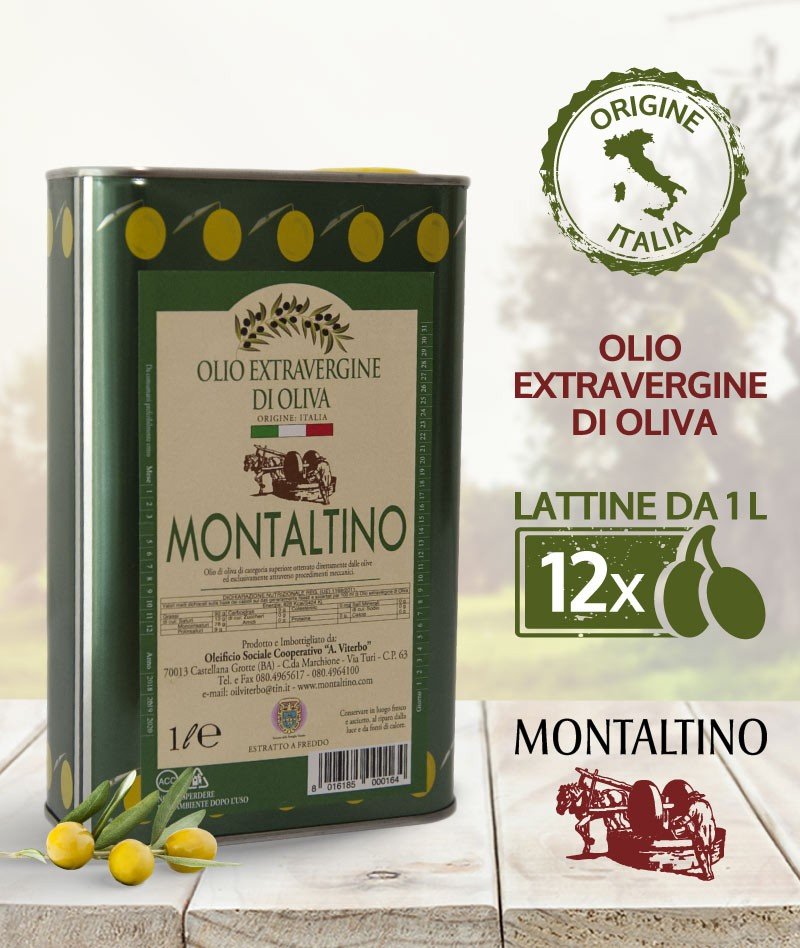 Olio extravergine di Oliva in bottiglia da 1 Litro ⋆ Oleificio Cooperativo  Salento