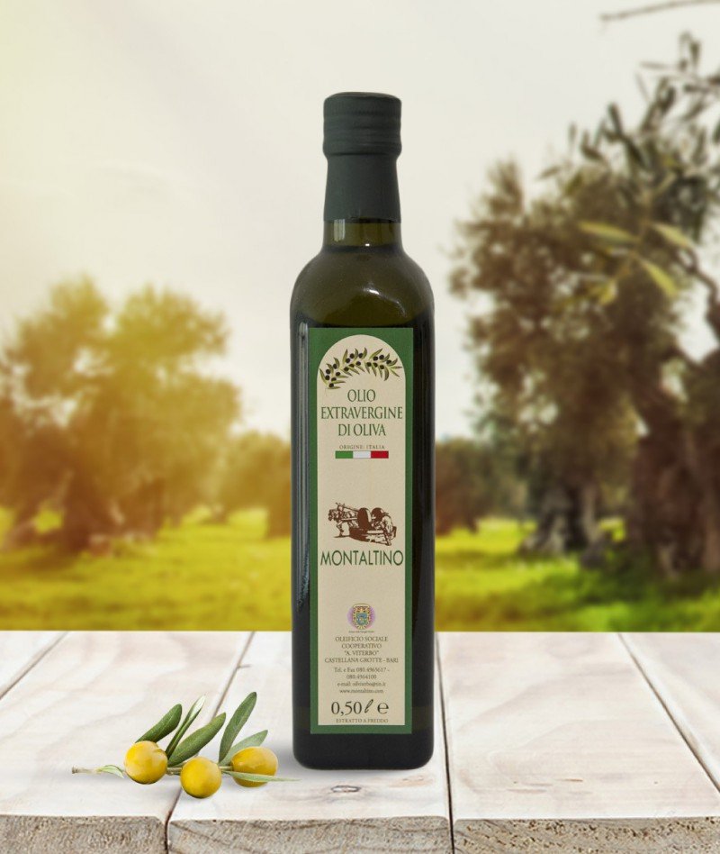 Olio Extravergine di Oliva EVO ORIGINE: ITALIA - 0.5 Litri - Confezione  Bottiglie 12 Pz