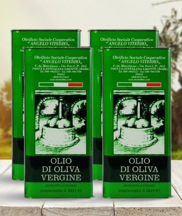 Olio vergine 5 litri 4 pezzi